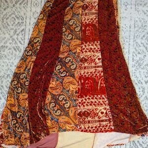 Free People Boho Style A Line Skirt